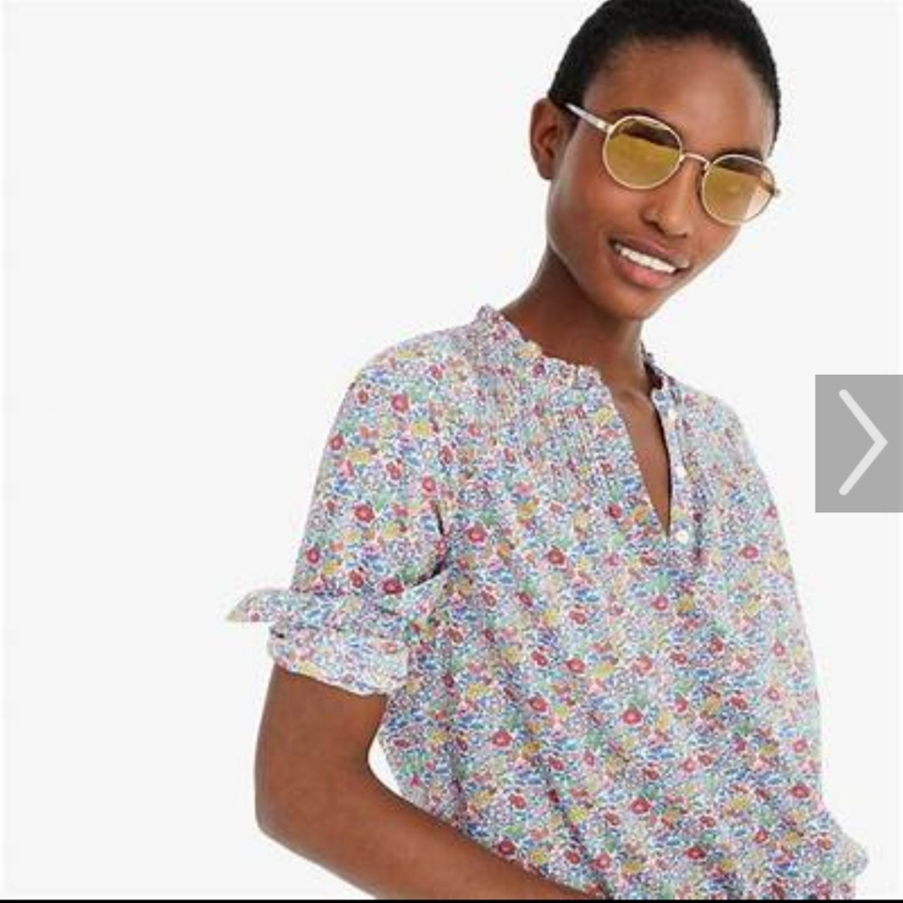 J. Crew Liberty Favourite Flowers Popover Shirt BN